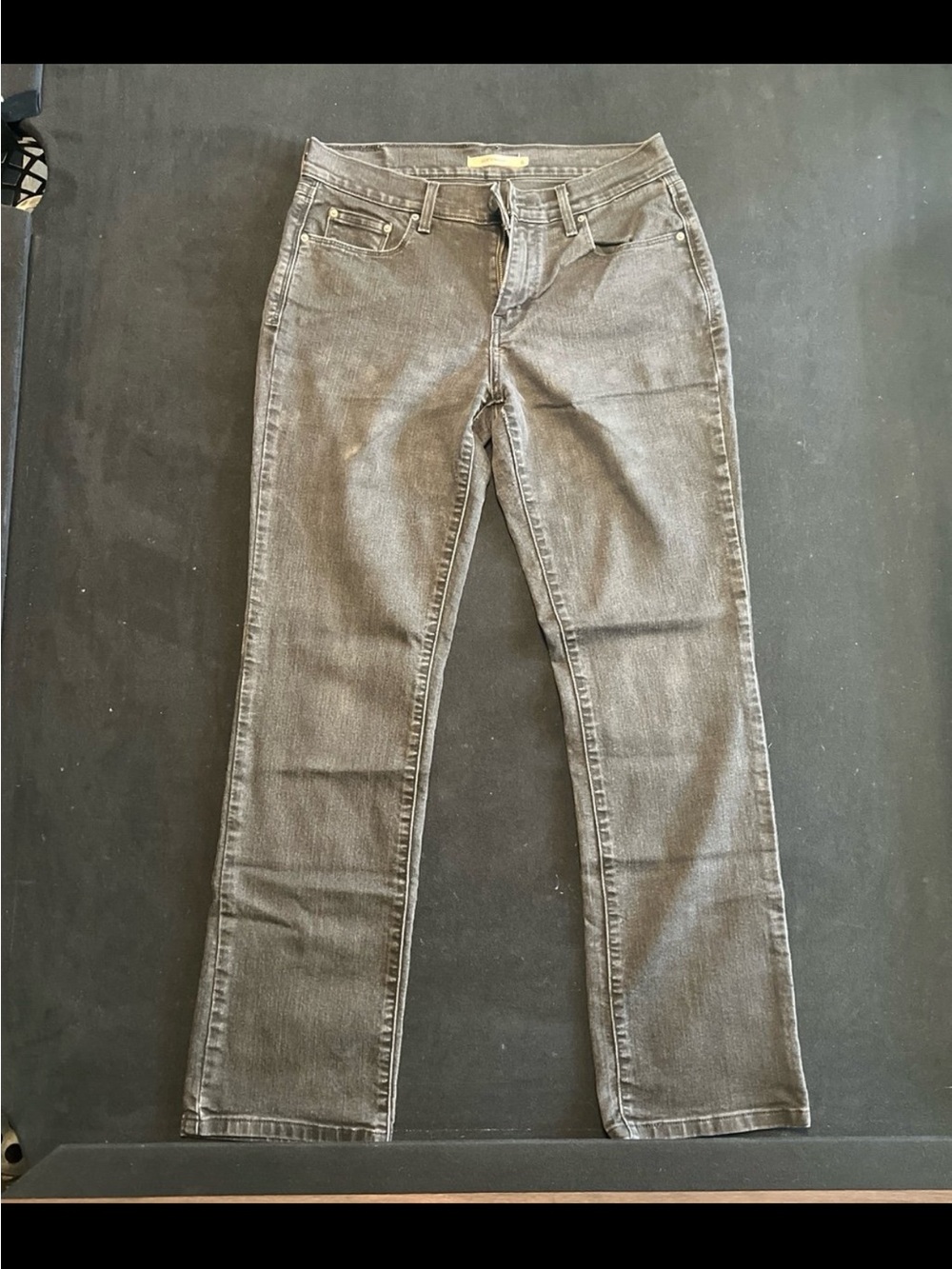 Levi's Women's Straight-Leg Black Jeans